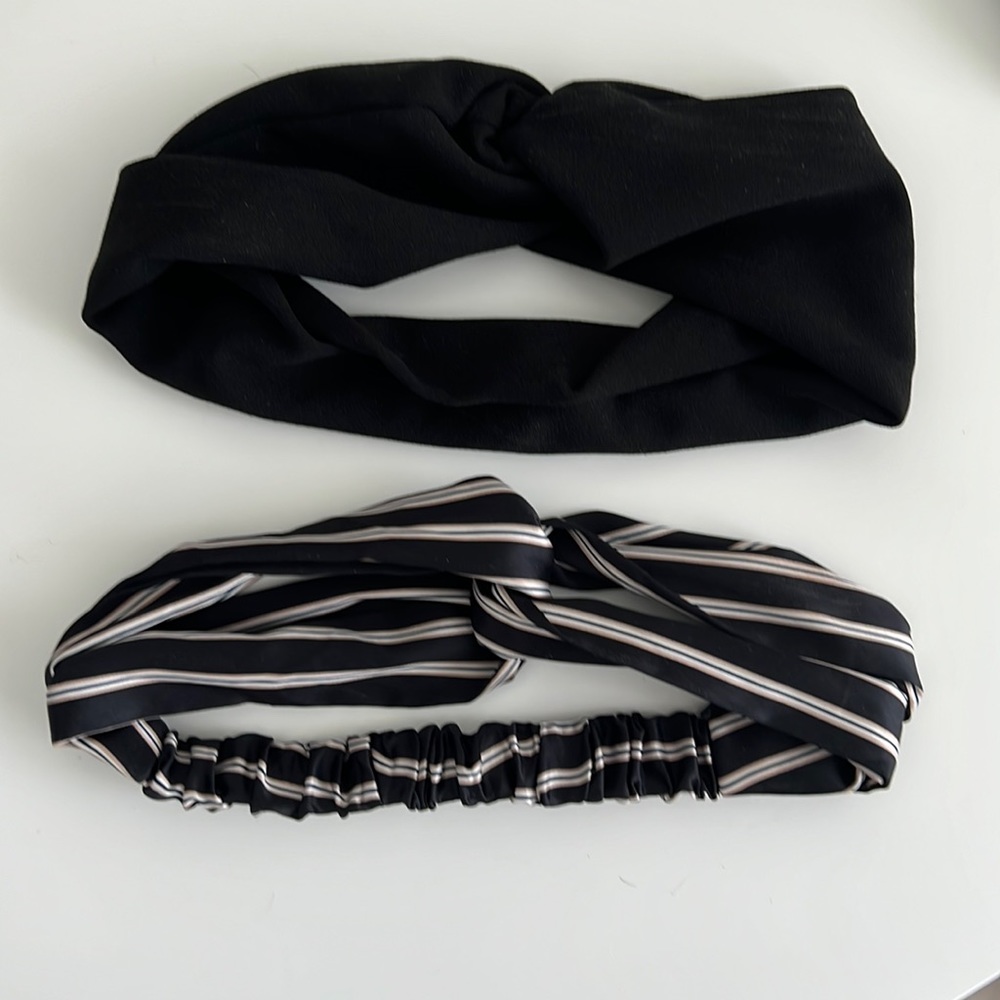 Twisted head bands set of two